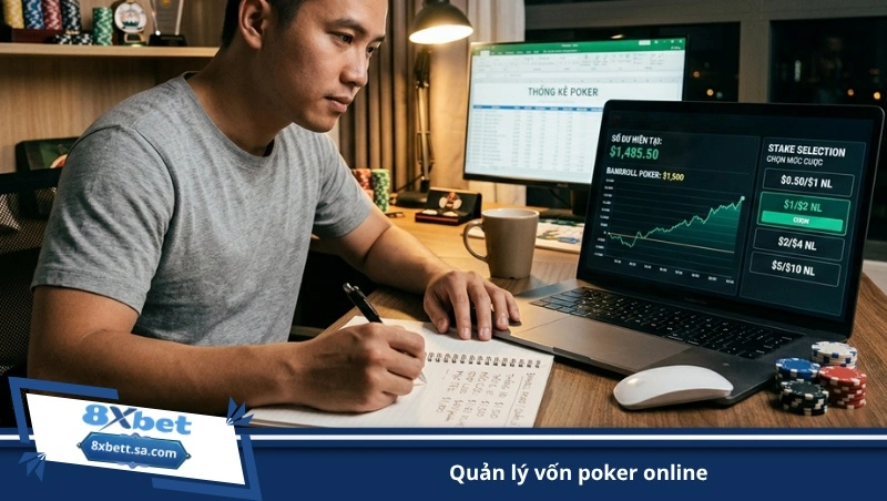 quản lý vốn poker online